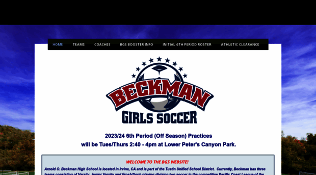 beckmangirlssoccer.com