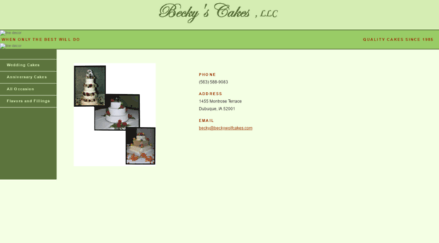 beckywolfcakes.com