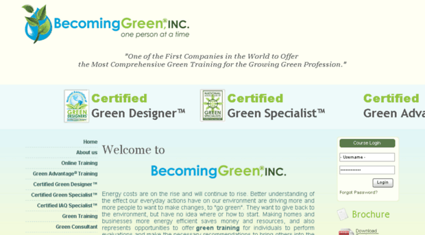 becominggreeninc.com