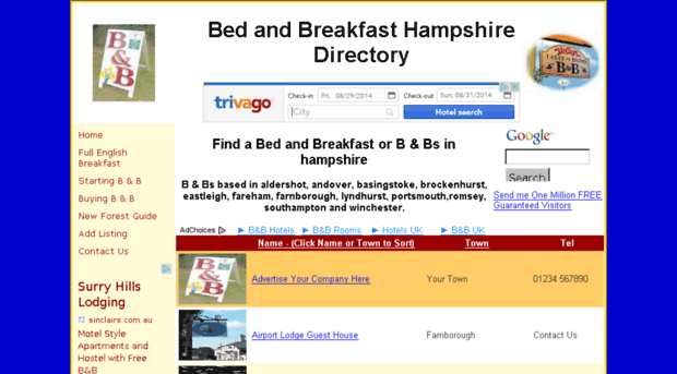 bedandbreakfast.hampshire-dir.co.uk