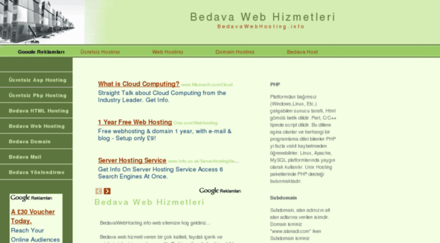 bedavawebhosting.info