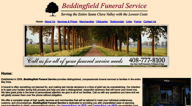 beddingfieldfuneralservice.com