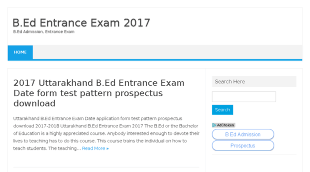 bedentranceexam.co.in