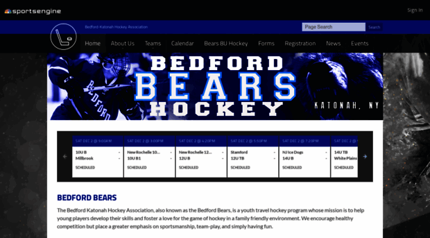 bedfordbearshockey.com