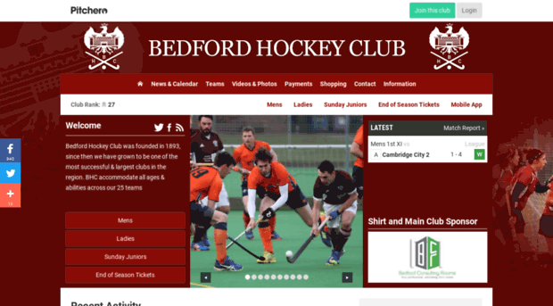 bedfordhockeyclub.com