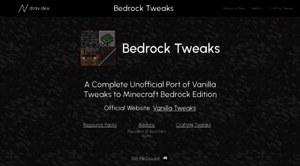 bedrocktweaks.net