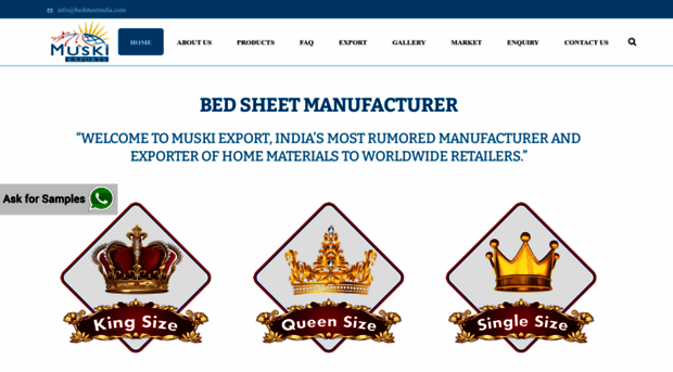 bedsheetmanufacturer.com