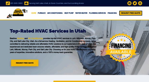 beehiveheatingandair.com