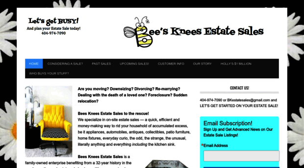 beeskneesestatesales.com