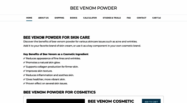 beevenompowder.com