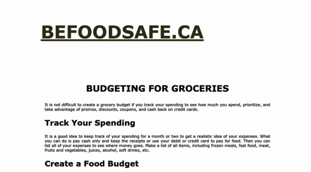 befoodsafe.ca