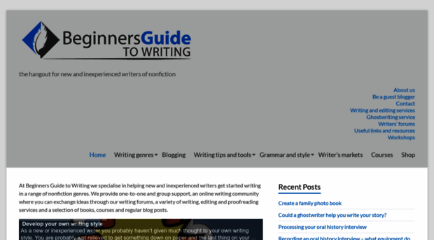 beginnersguidetowriting.com