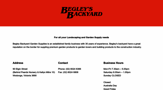 begleysbackyard.com.au
