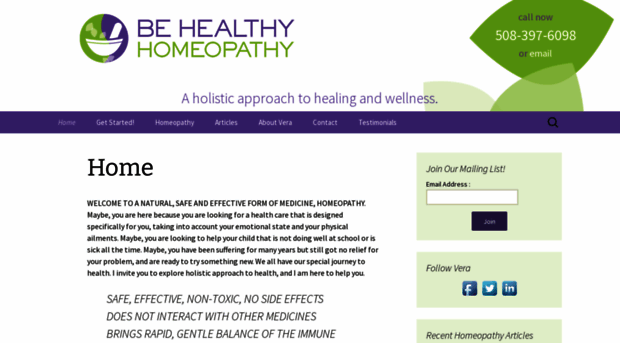 behealthyhomeopathy.com