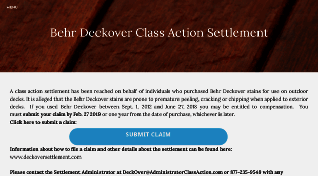 behrdeckoverclassaction.com