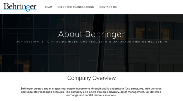 behringerinvestments.com