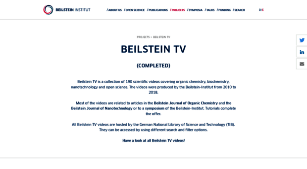 beilstein.tv