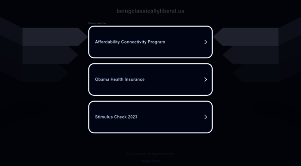 beingclassicallyliberal.us