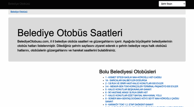 belediyeotobusu.com