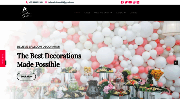 believeballoondecorators.com