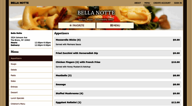 bella-notte-pizzeria.netwaiter.com