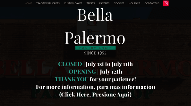 bellapalermopastryshop.com