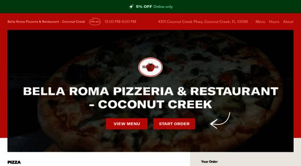 bellaromapizzeriarestaurant.com