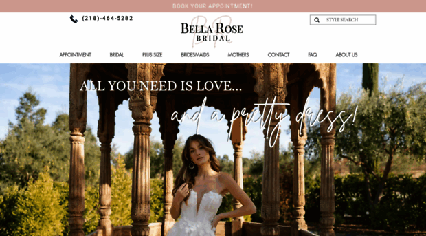 bellarosebridalmn.com