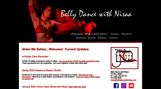 bellydancewithnisaa.com