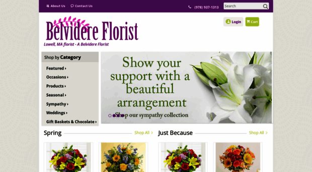 belviderefloristoflowell.com