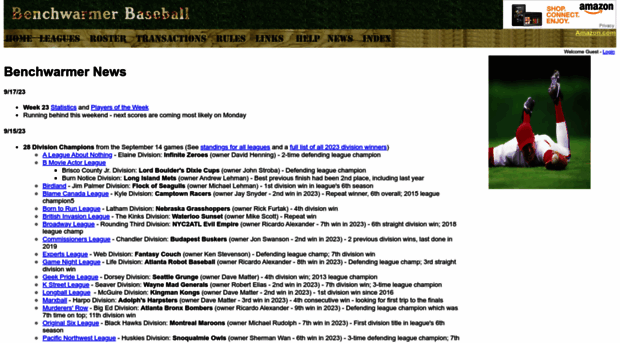 benchwarmerbaseball.net