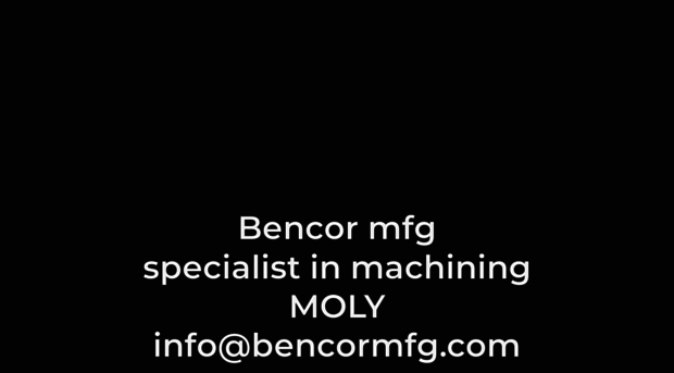 bencormfg.com