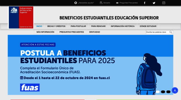 beneficiosestudiantiles.cl