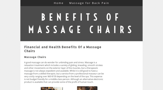 benefitsofmassagechairs.yolasite.com