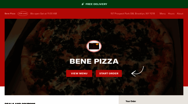 benepizzamenu.com