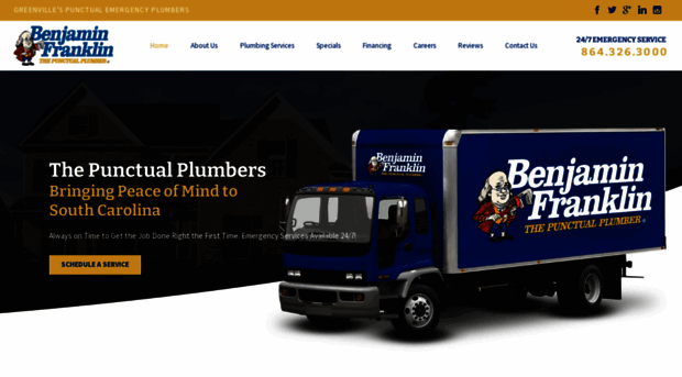 benfranklinplumbinggreenville.com