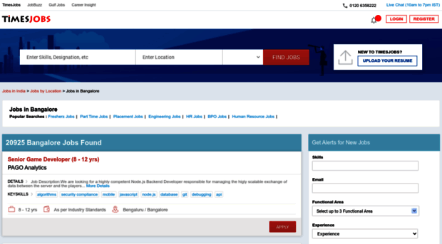 bengaluru.timesjobs.com