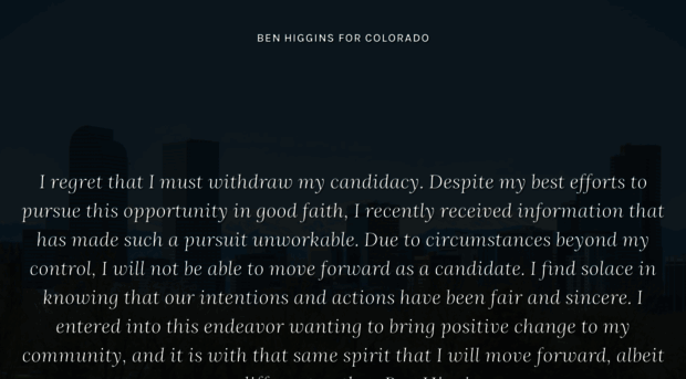 benhigginsforcolorado.com