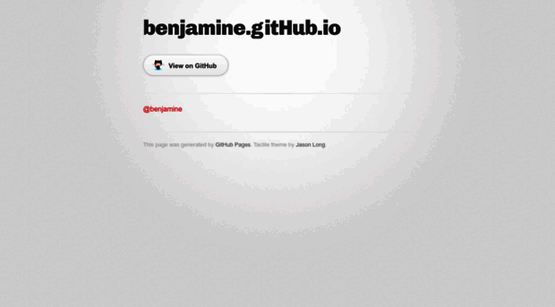 benjamine.github.io