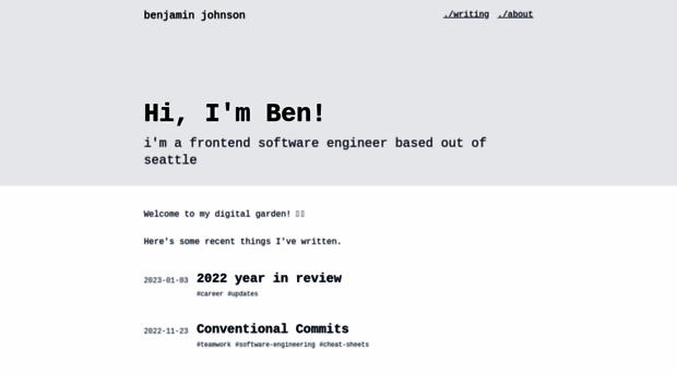 benjaminjohnson.me