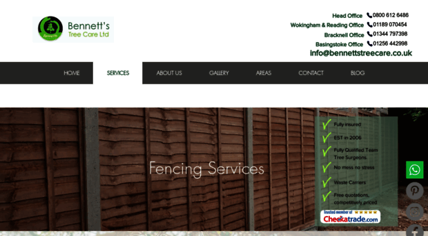 bennettsfencing.co.uk