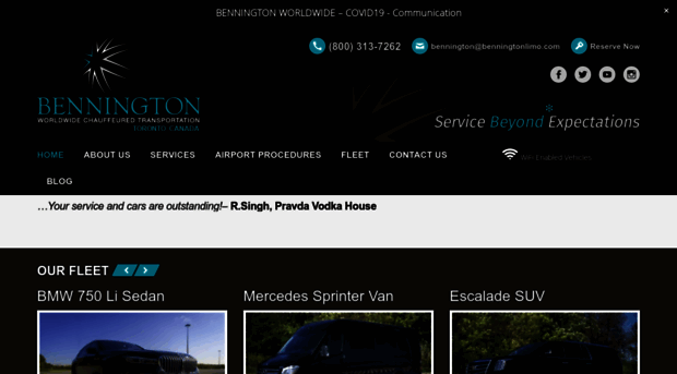 benningtonlimo.com