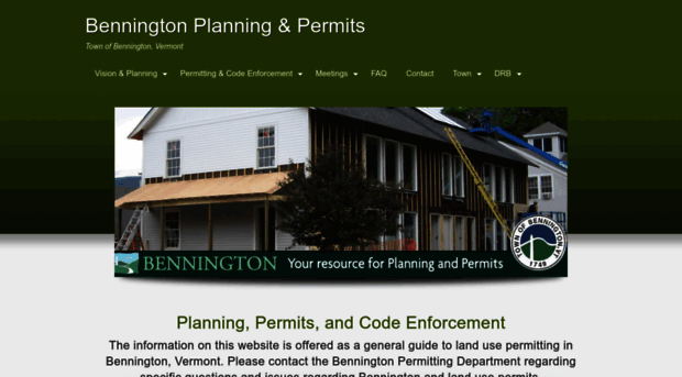 benningtonplanningandpermits.com