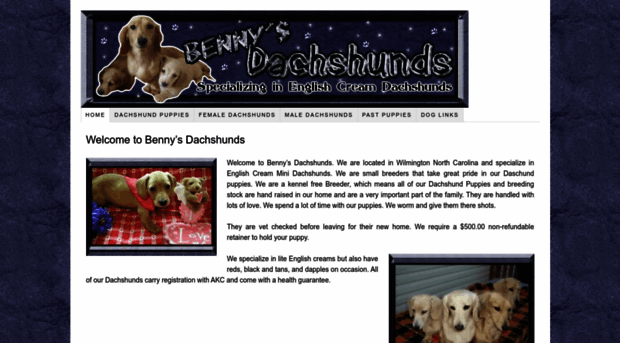 bennysdachshunds.com