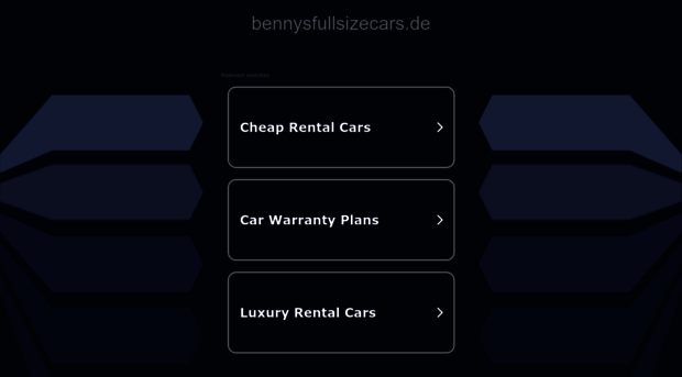 bennysfullsizecars.de