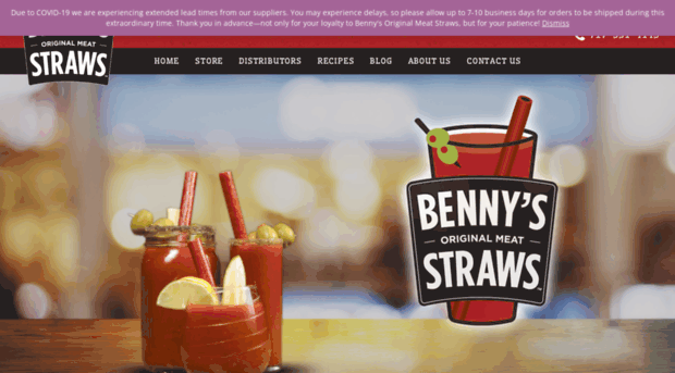 bennysoriginalmeatstraws.com