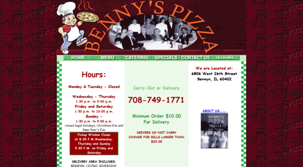 bennyspizzaberwyn.com