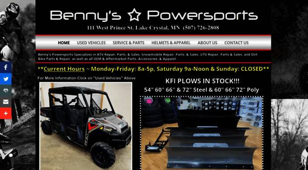 bennyspowersports.com