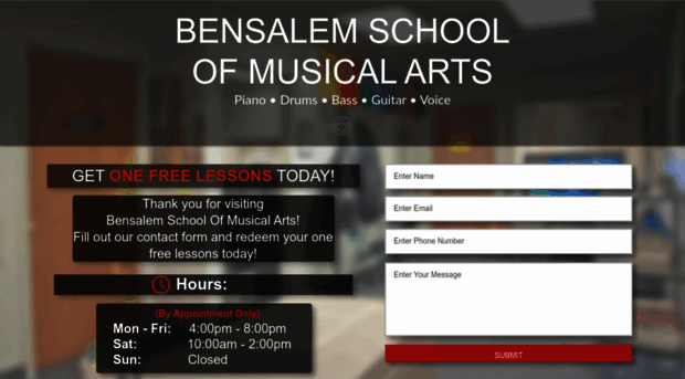 bensalemschoolofmusic.com