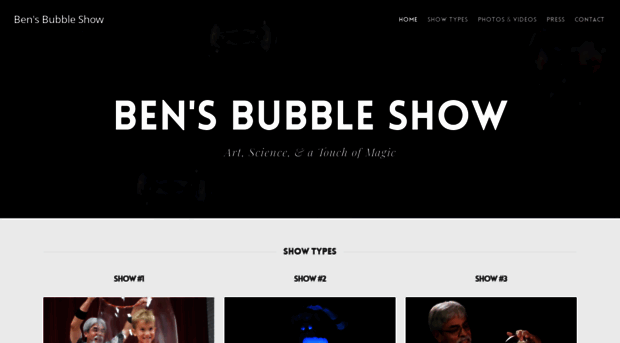 bensbubbleshow.biz